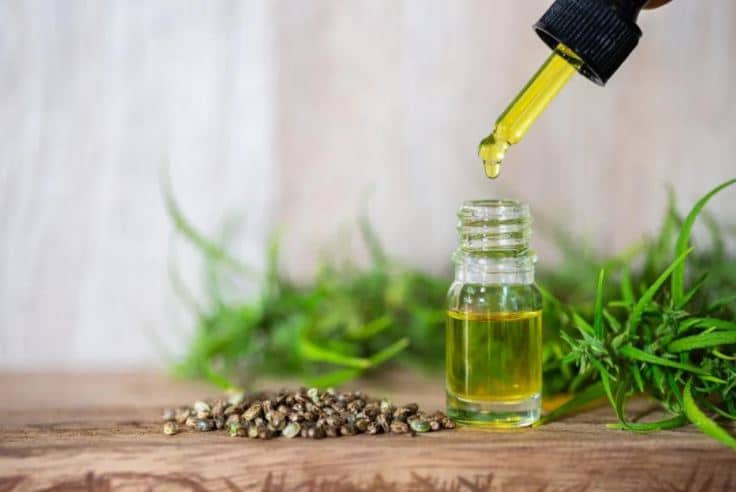 Huile de CBD (ou THC) et graines de chanvre